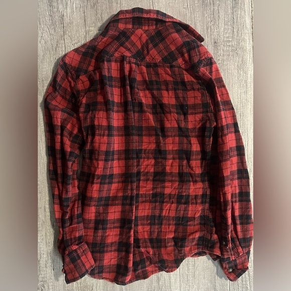 Mossimo Supply Company Black and Red Flannel Size Medium - Picture 3 of 3